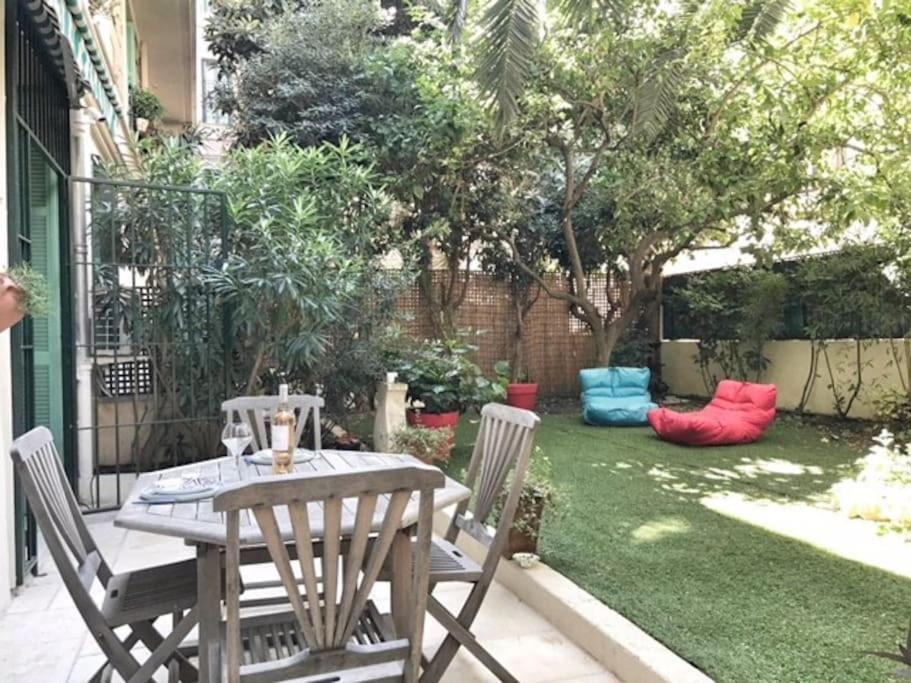 Homelivia, Luxueux Appartement Avec Jardin Prive Nice Buitenkant foto