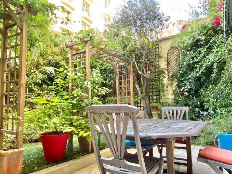 Homelivia, Luxueux Appartement Avec Jardin Prive Nice Buitenkant foto